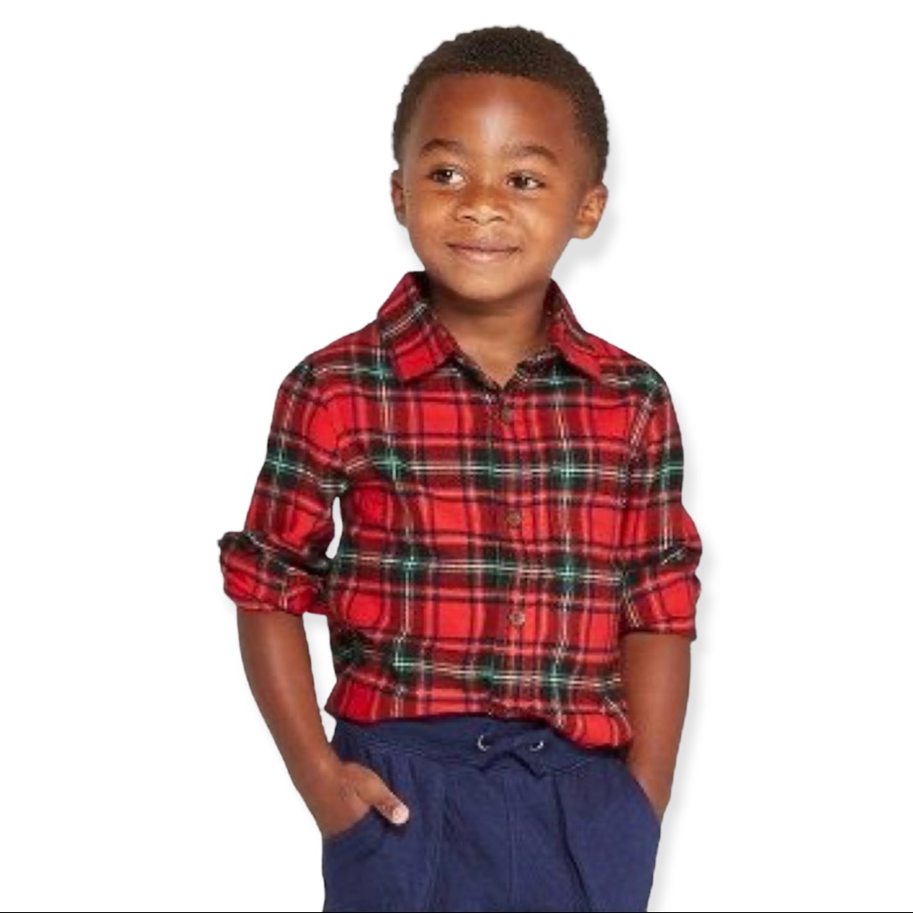 3/$25 Cat & Jack Plaid Button Up Shirt